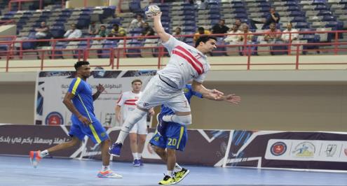 الزمالك يكتسح الشعلة اليمني ويتأهل لربع نهائي البطولة العربية لليد